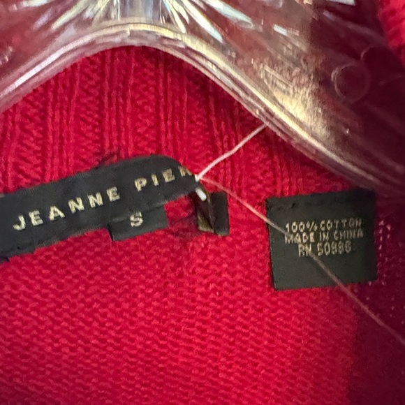 JEANNE PIERRE Ladies Crimson Turtleneck Sweater - Picture 3 of 9